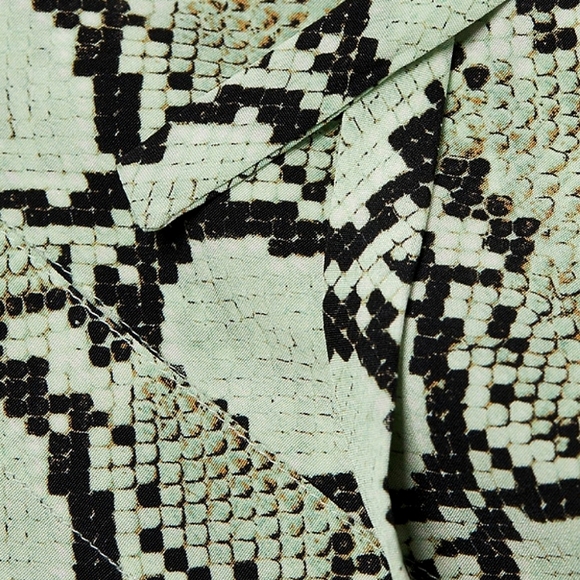 ST. JOHN Collection | Snake Print Shirt Dress - Picture 6 of 7